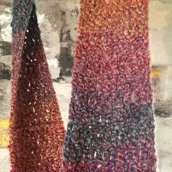 VTG Free People Hand Knit Infinity Scarf - Picture 10 of 10